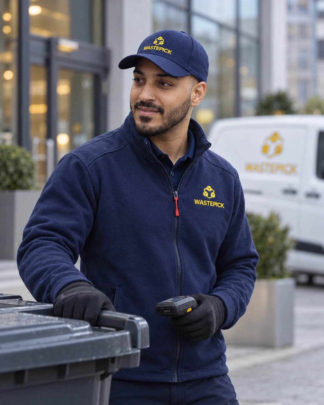 Felix Abebe vid en hämtning
