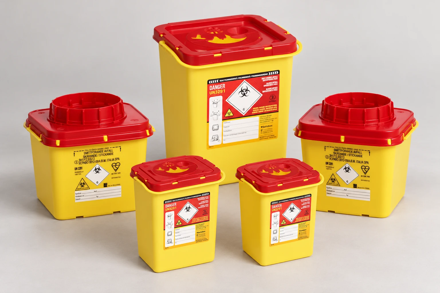 AI-genererad exempelbild: 1 × 11 liter + 2 × 5 liter + 2 × 2 liter