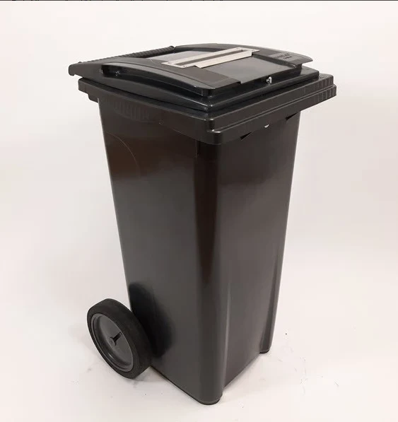 Schematisk illustration av ett 140-liters sekretesskärl